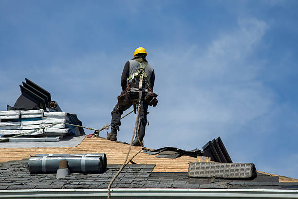 Professional Gutter Installation technician working in Ordway, CO